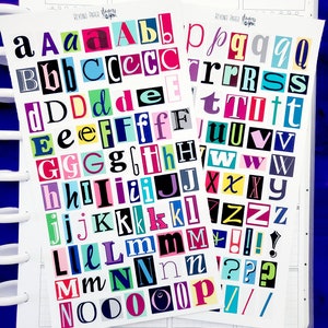 Ransom Letters Deco Stickers
