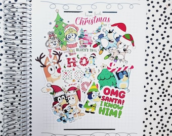 Doggy Christmas Matte Vinyl Stickers