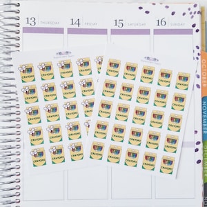 Cute Crayon Stickers