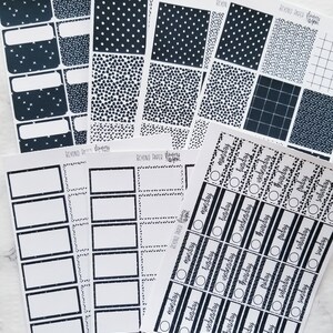 Black and White Mix Full, Half, and Date Mix