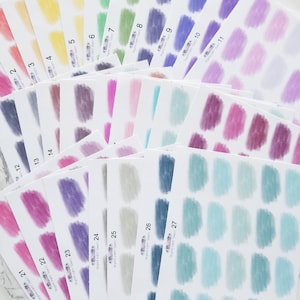 Soft THICC Watercolor Brushstroke Stickers