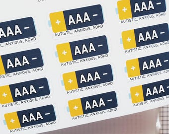 Autistic Anxious ADHD Deco Stickers