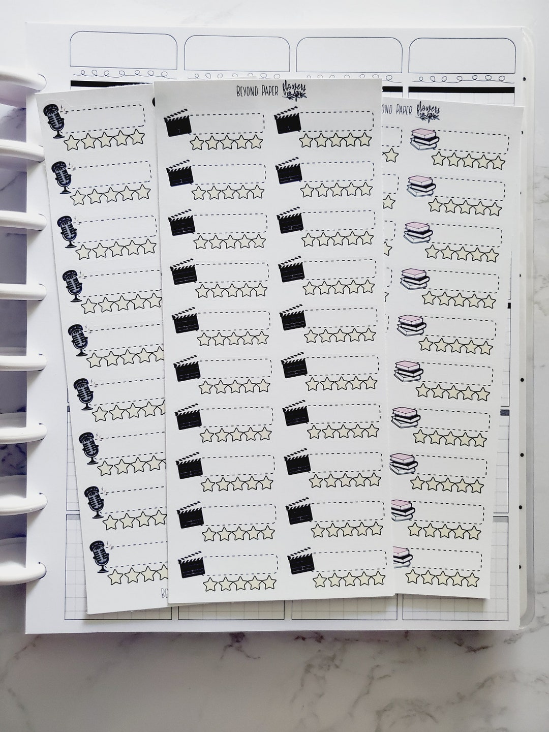 Postrating Sticker Rating Tracker Sticker Sheets - Etsy