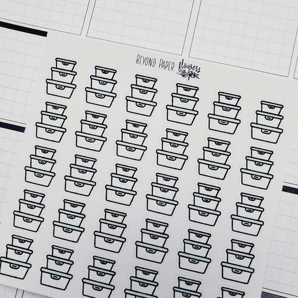 Meal Prep Container Labels Etsy