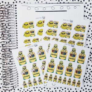 Dill Family Crayon Deco Stickers
