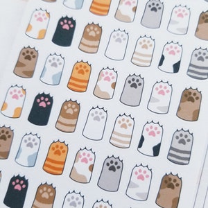 Cute Cat Paw Deco Stickers