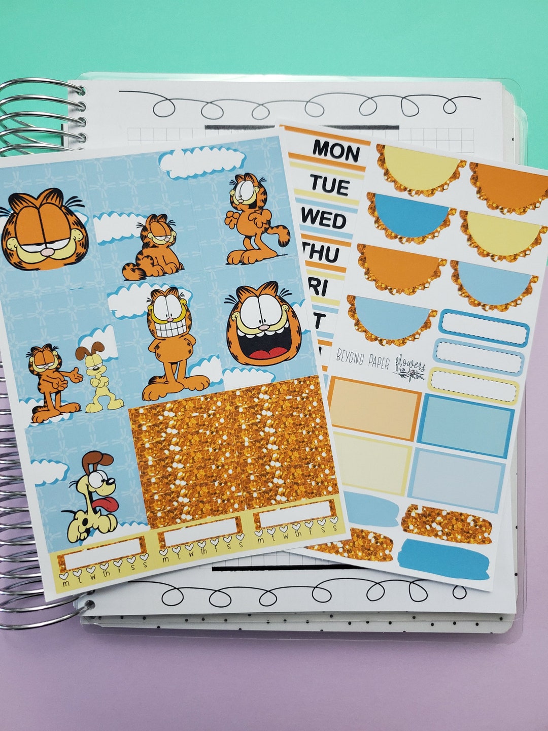 Grumpy Weekly Grumpy Orange Cat Weekly Kit - Etsy