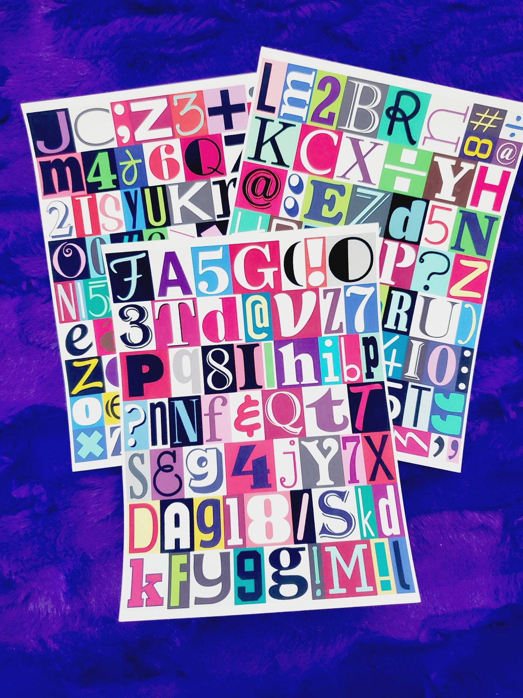 Ransom Letter Large Sticker Sheets Etsy
