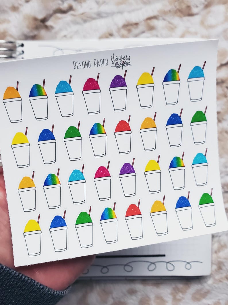 Snowball Sticker Sheet - Etsy