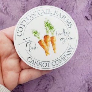 Carrot Company Clear Vinyl Sticker