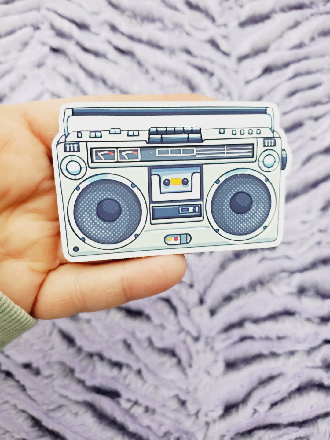Boombox Matte Vinyl Sticker - Etsy