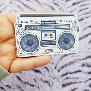 Boombox Matte Vinyl Sticker
