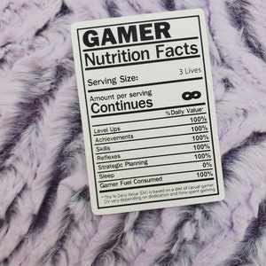 Gamer Facts Matte Vinyl Sticker