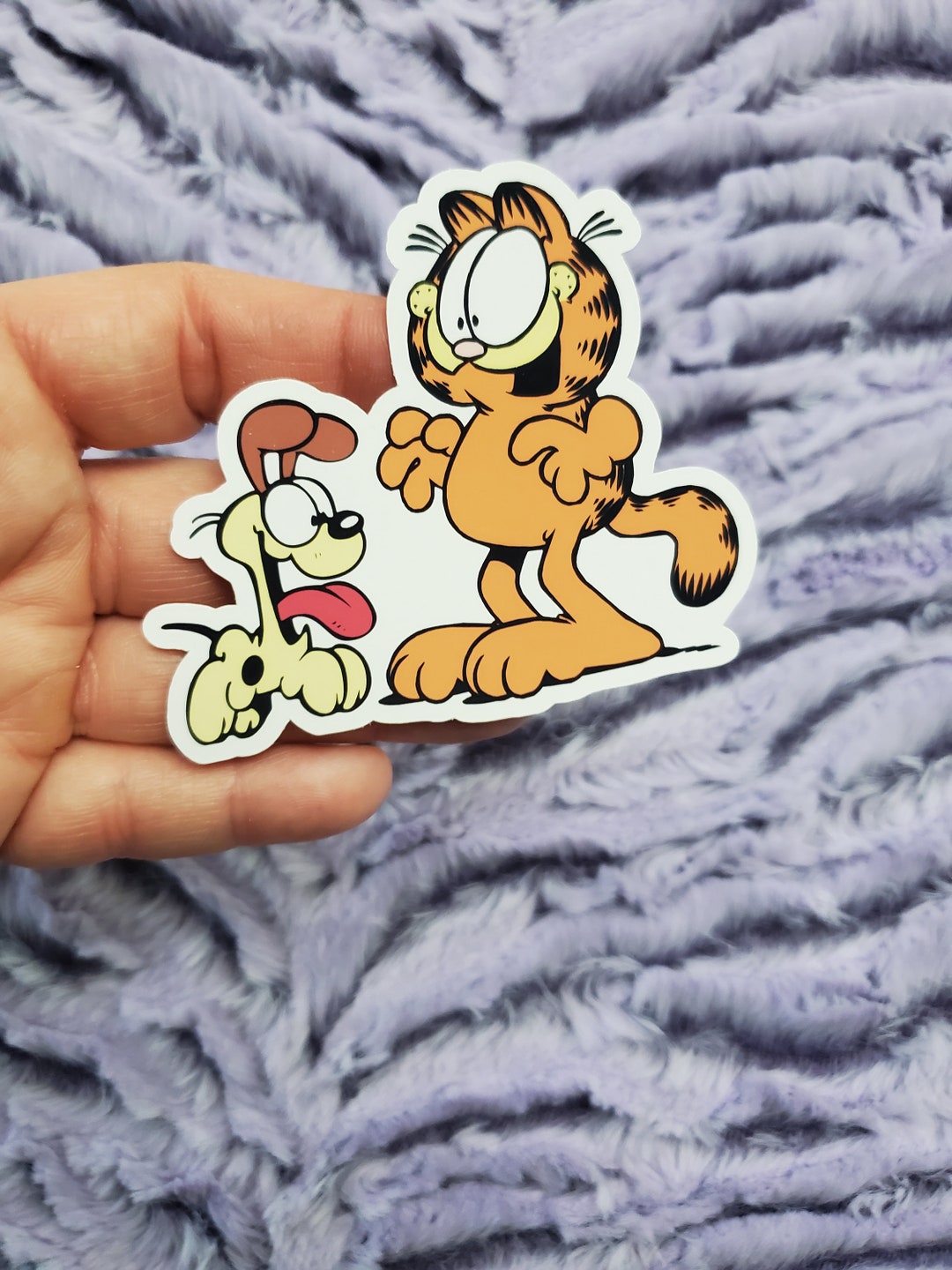 Orange Cat and Dog Vinyl Sticker Die Cut Etsy