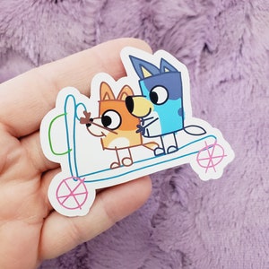 Scooter Ride Matte Vinyl Sticker