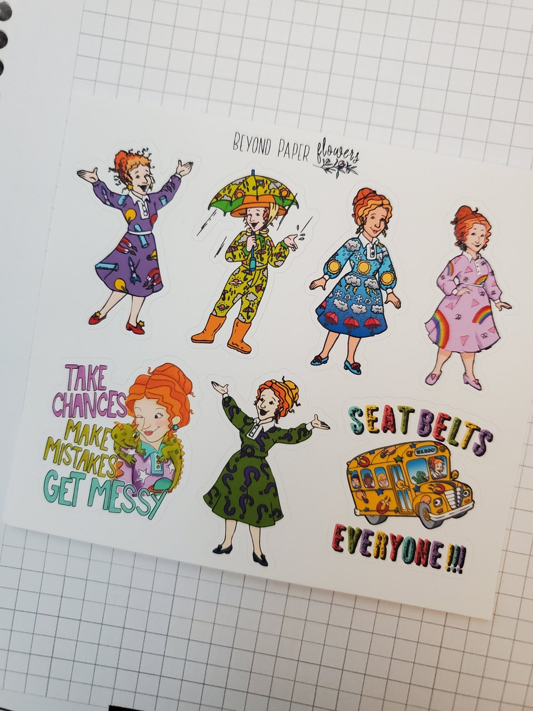 Get Messy Sticker Sheet - Etsy