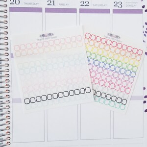 Mini Colored Squares with Clear Center