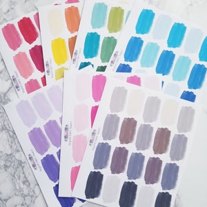 Brushstroke THICC Stickers