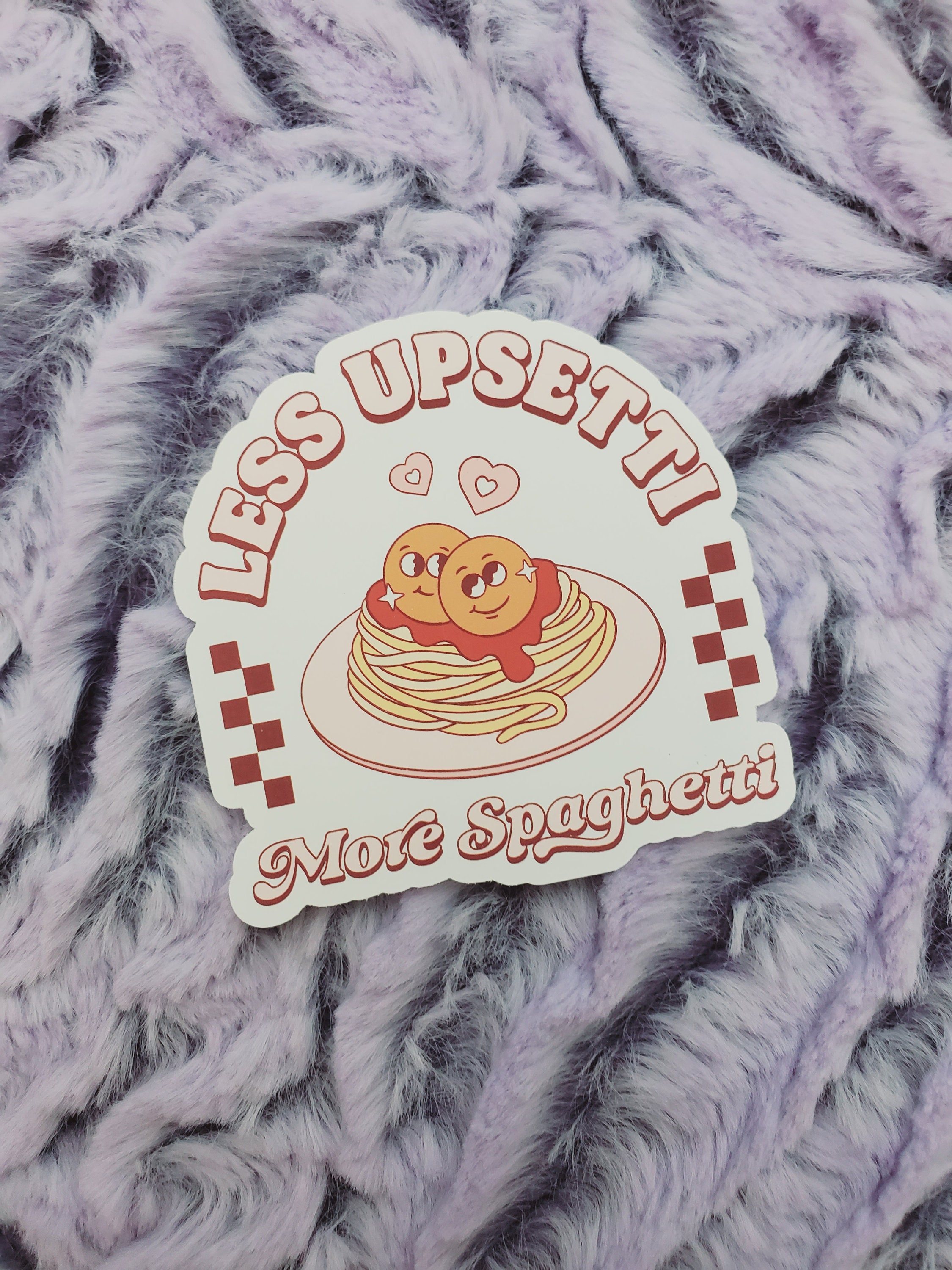Spaghetti Matte Vinyl Sticker - Etsy