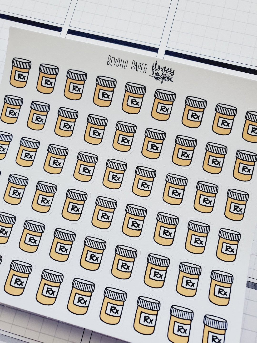 Cute Rx Sticker RX Bottle Stickers - Etsy