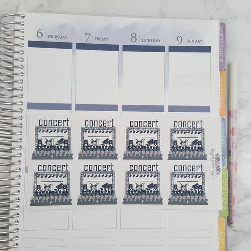 Concert Stickers Music Stickers Microphone Stickers - Etsy