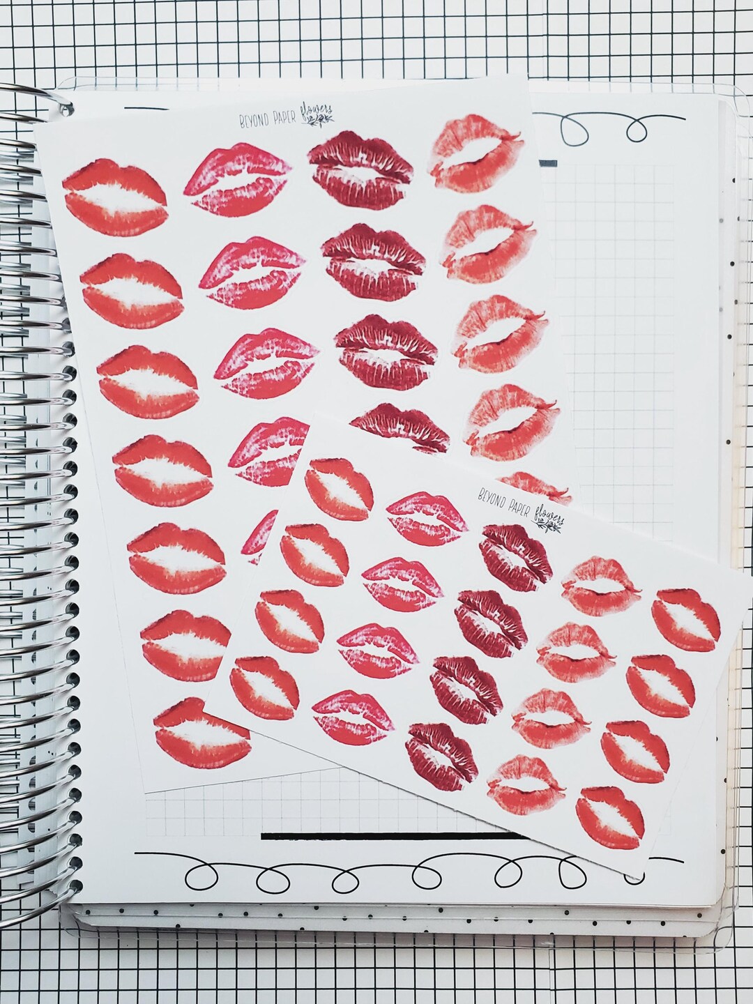 Kiss Mark Deco Stickers - Etsy