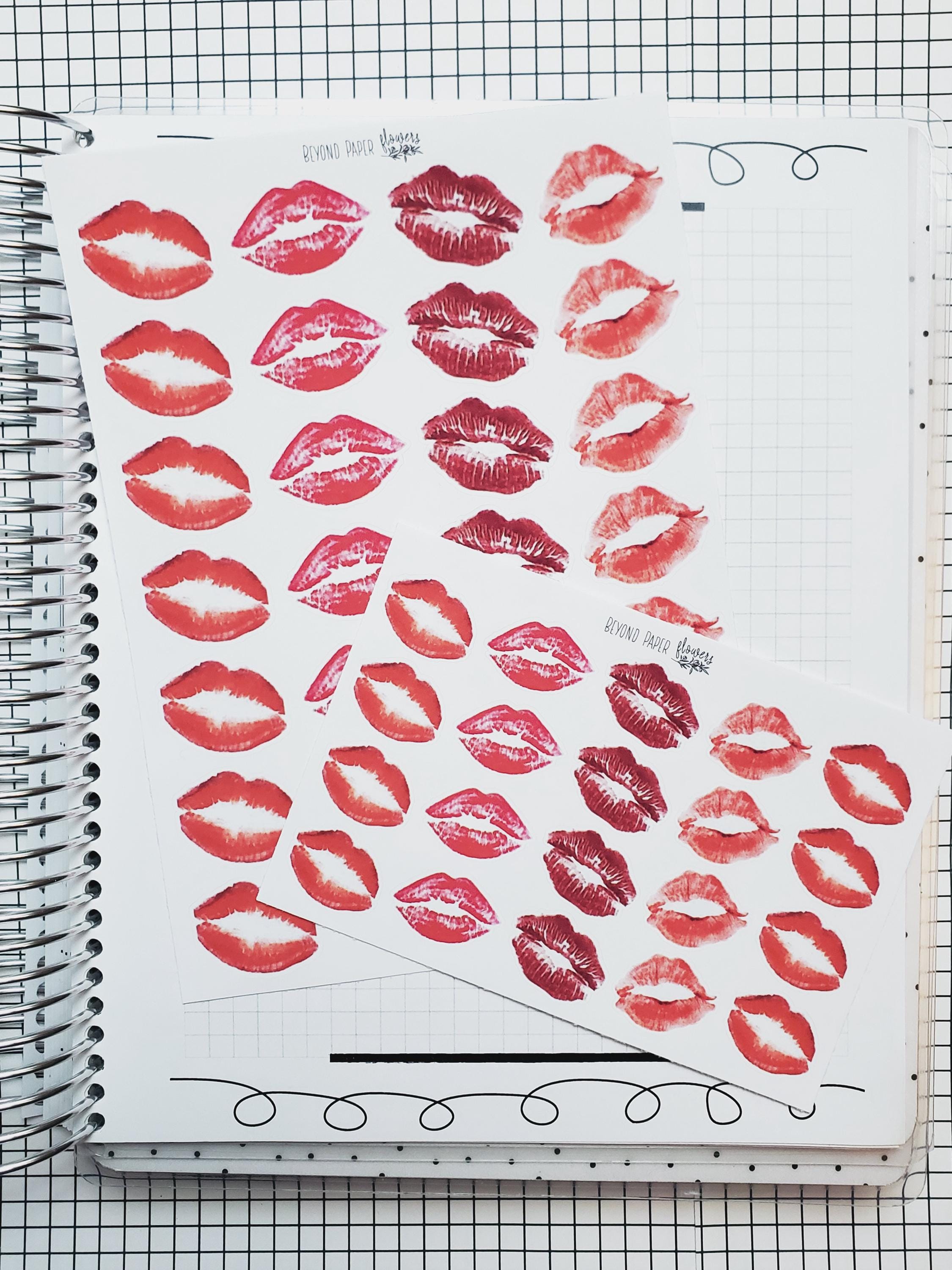 Kiss Mark Deco Stickers - Etsy