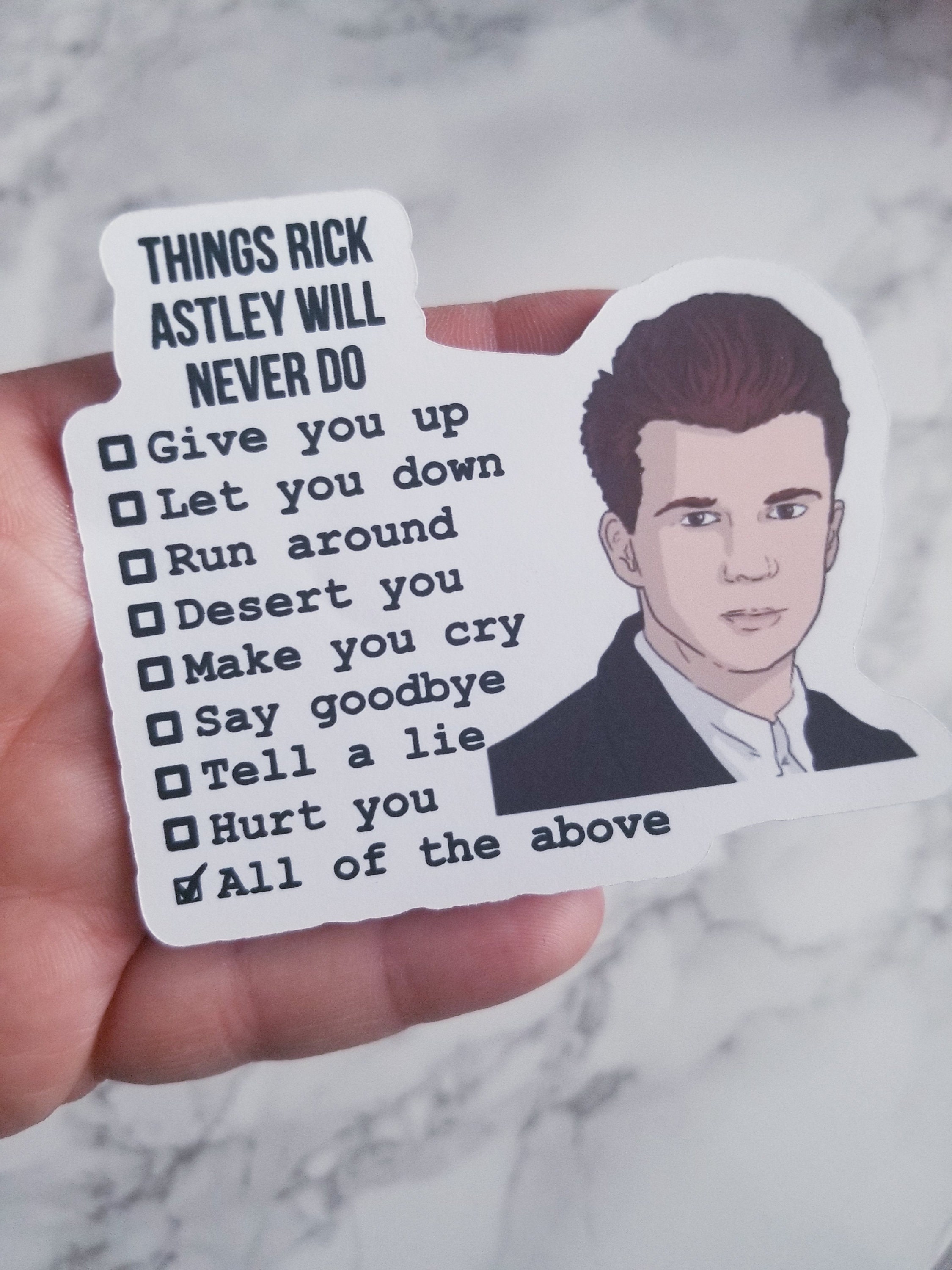 Rick Roll Cinnamon Roll Sticker – FishbiscuitDesigns