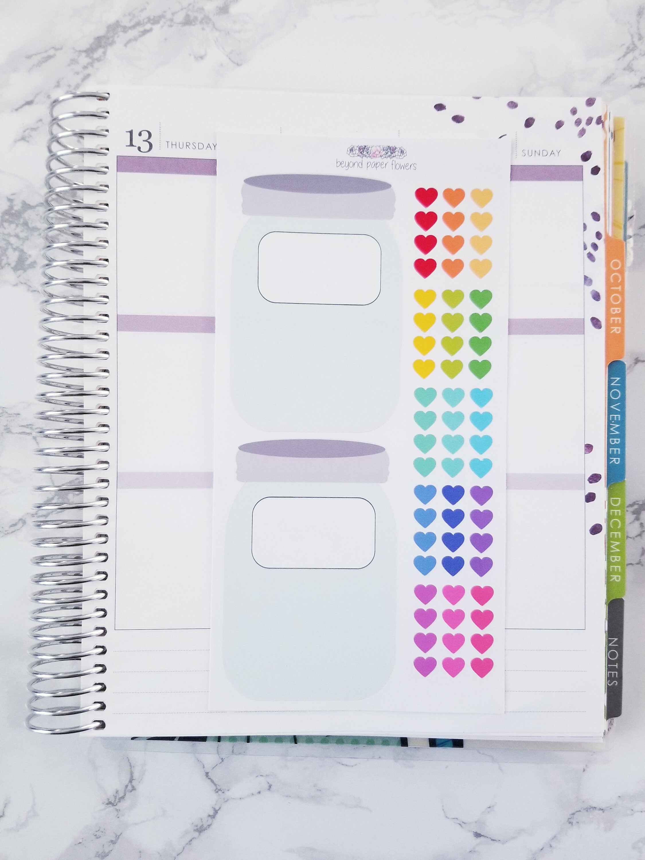 Weightloss Mason Jar Stickers