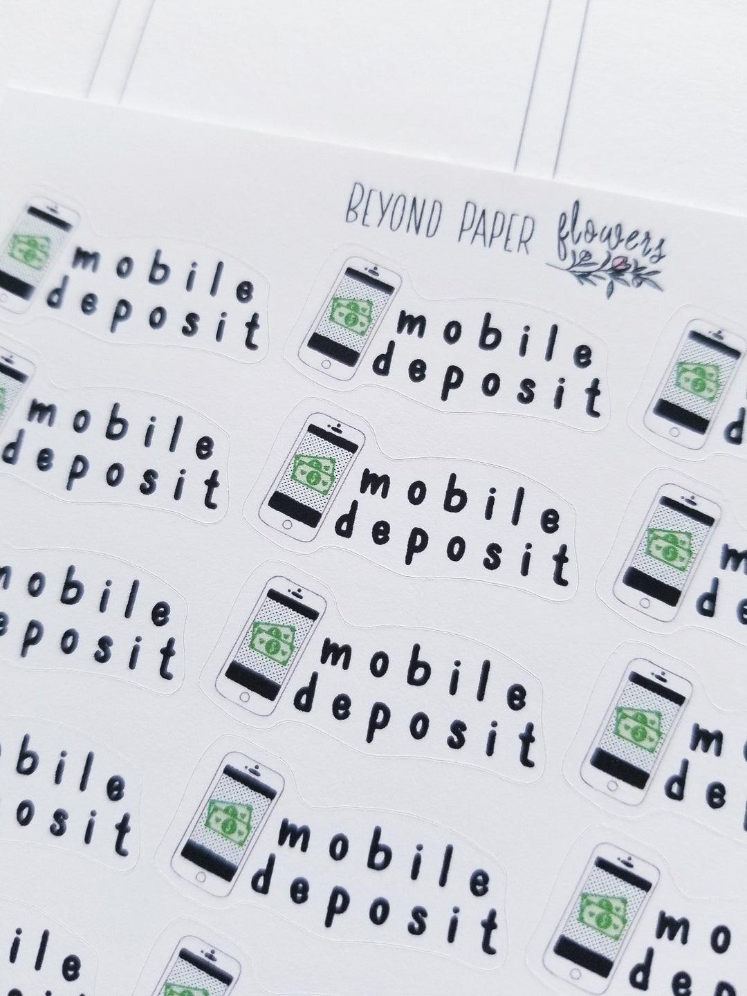 Mobile Deposit Stickers - Etsy