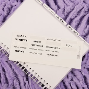 Frosted Snap In Dividers for Reusable Sticker Books