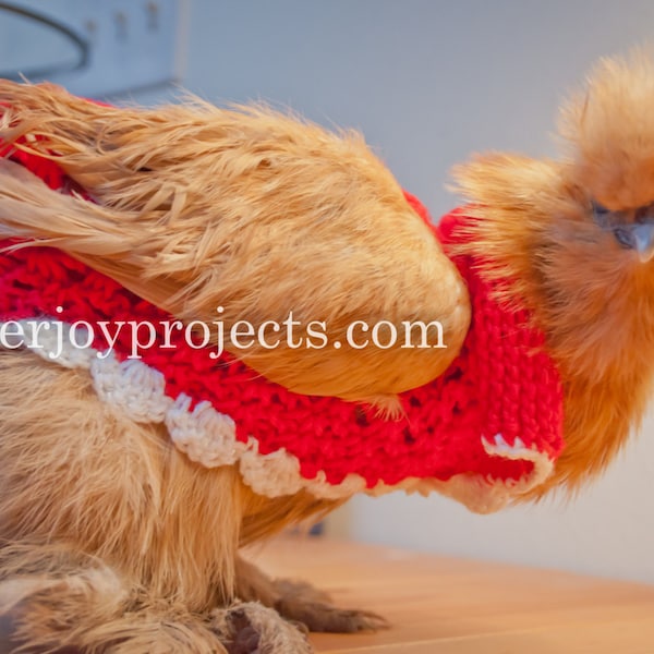 Tunisian Fancy Chicken Sweater PATTERN