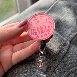 Dolly Badge Reel Cute Badge Reel Gift for Her Medical Field Badge