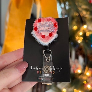 Arbeit und Lieferung Krankenschwester Abzeichen Reel | Kuchen-Abzeichen-Rollen | Geschenk für Krankenschwester | Krankenschwester Geschenk | Buntes Abzeichen Reel