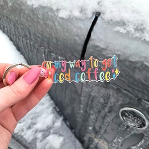 Iced Coffee Keychain | Cute Keychain | Gift for Coffee Lover | Every Season is Iced Coffee Season | Cute Quote Keychain | Acrylic Keychain