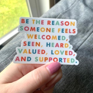 Be the Reason Sticker | Social Work | Be Kind Colorful Sticker | Positive Quote Sticker | Gift for Her | Laptop Sticker