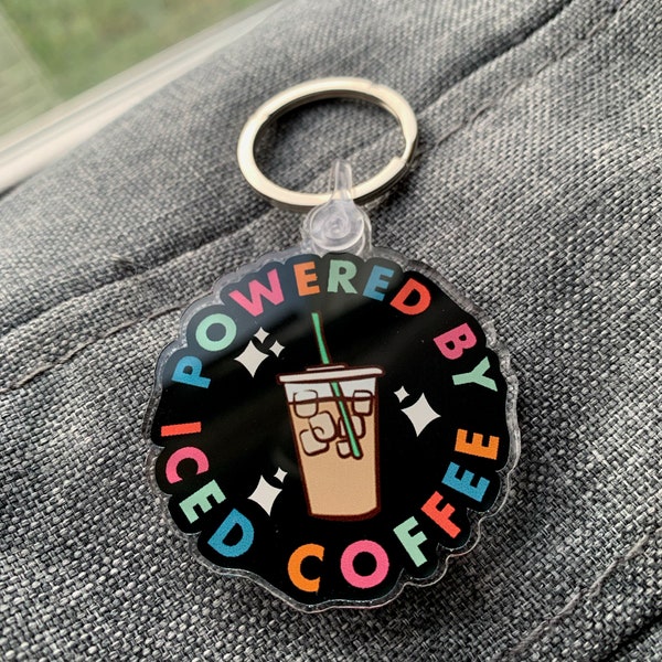 Iced Coffee Keychain | Cute Keychain | Gift for Coffee Lover | Every Season is Iced Coffee Season | Cute Quote Keychain | Acrylic Keychain