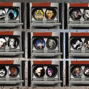 Horror Movie Vampires Car Coasters Set of 2 Mix & Match Ceramic or Neoprene Top