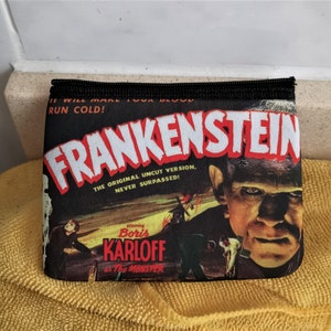 Frankenstein Coin Purse Horror Movies Cosmetic Bag Change Purse