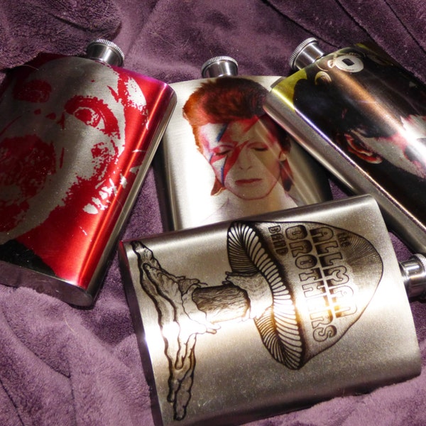 CUSTOM FLASK Your Image Your Picture Your Flask Stainless Steel