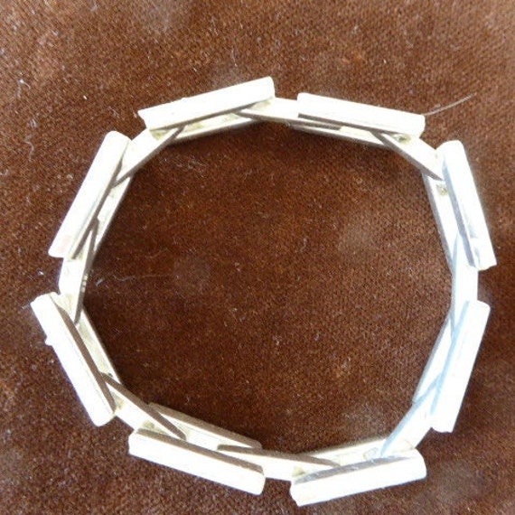 Silver Bracelet. 825 Stamped, Unisex Silver Brace… - image 5