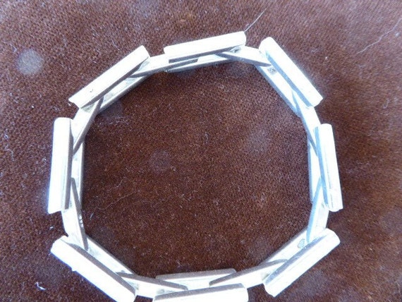 Silver Bracelet. 825 Stamped, Unisex Silver Brace… - image 7