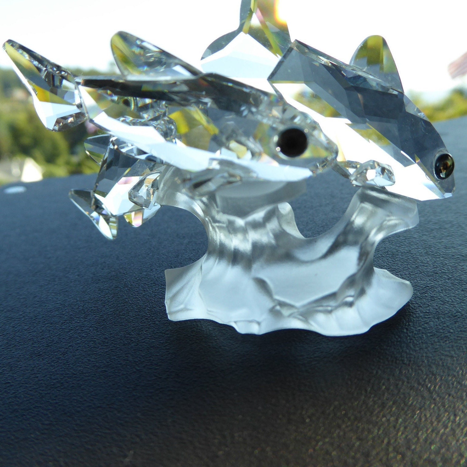 Swarovski crystal figurines fish - Etsy 日本
