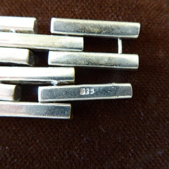 Silver Bracelet. 825 Stamped, Unisex Silver Brace… - image 4