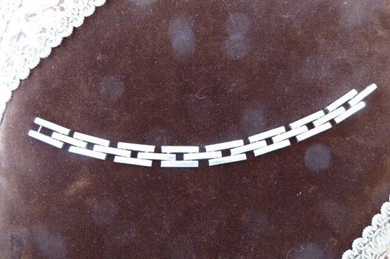 Silver Bracelet. 825 Stamped, Unisex Silver Brace… - image 6