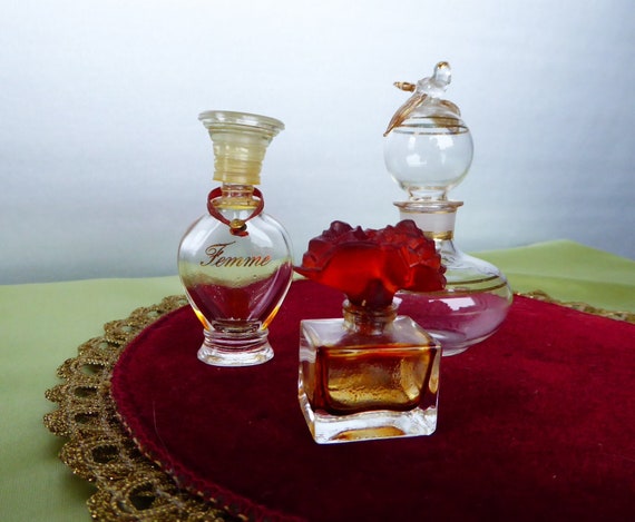 Set of 3 Vintage Perfume Bottles - image 1