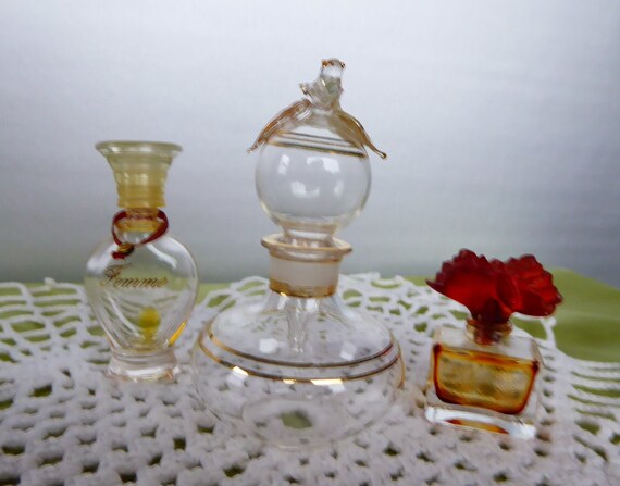 Set of 3 Vintage Perfume Bottles - image 5