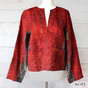 Silk Kantha Ladies Jacket, Hand Stitched Jacket, Kantha Silk, Handmade Jacket, Boho Jacket, Ethically Made