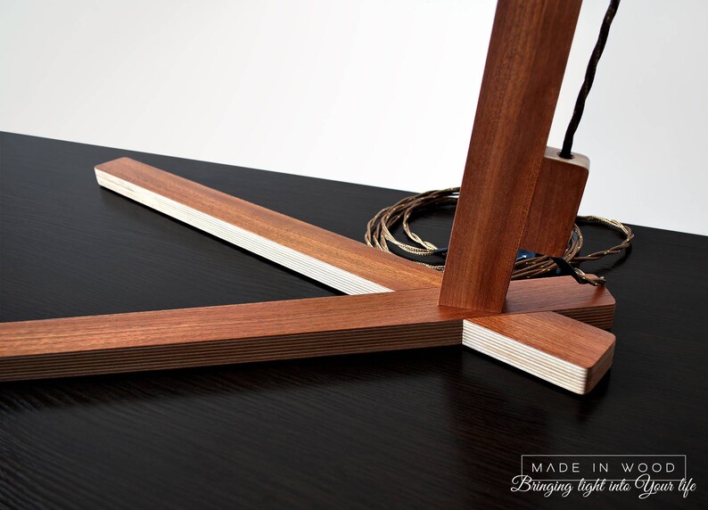 mahogany ash arch lamp veneer lamp plywood lamp modern lamp wood lamp Floor lamp design lamp
