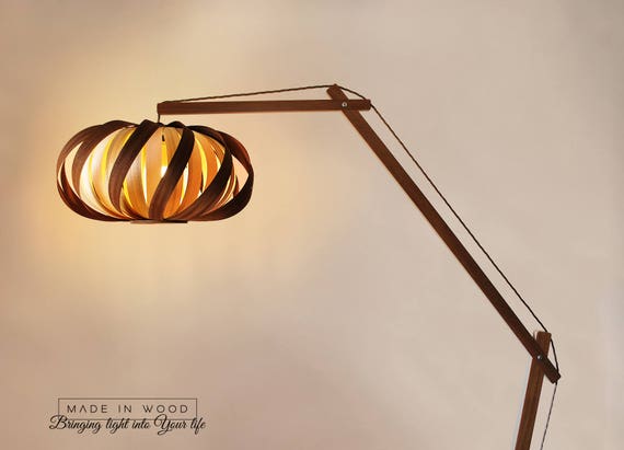 mahogany ash arch lamp veneer lamp plywood lamp modern lamp wood lamp Floor lamp design lamp